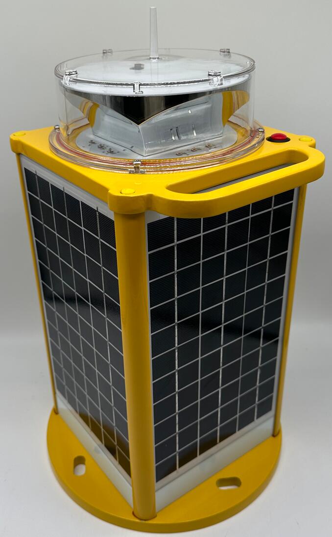 solar powered aircraft warning lights