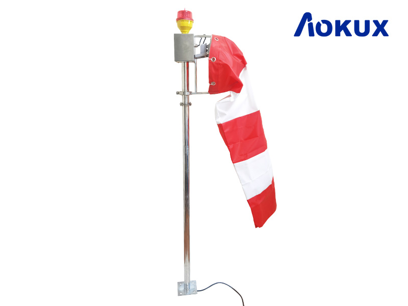 Aviation windsock lighted windsock for heliport and airport airfield windsock AO-HP-W1